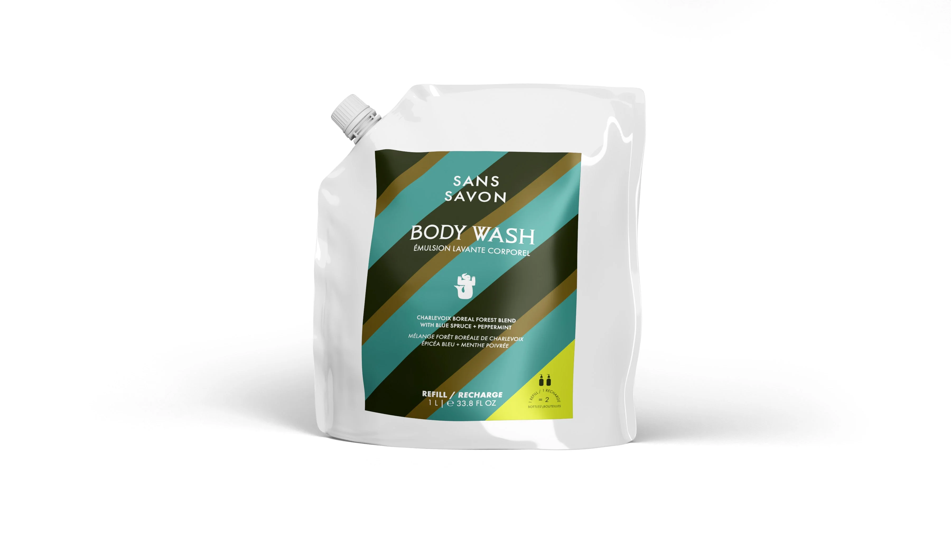 Sans Savon Body Wash Refill Charlevoix Boreal Forest Blend - Image 3