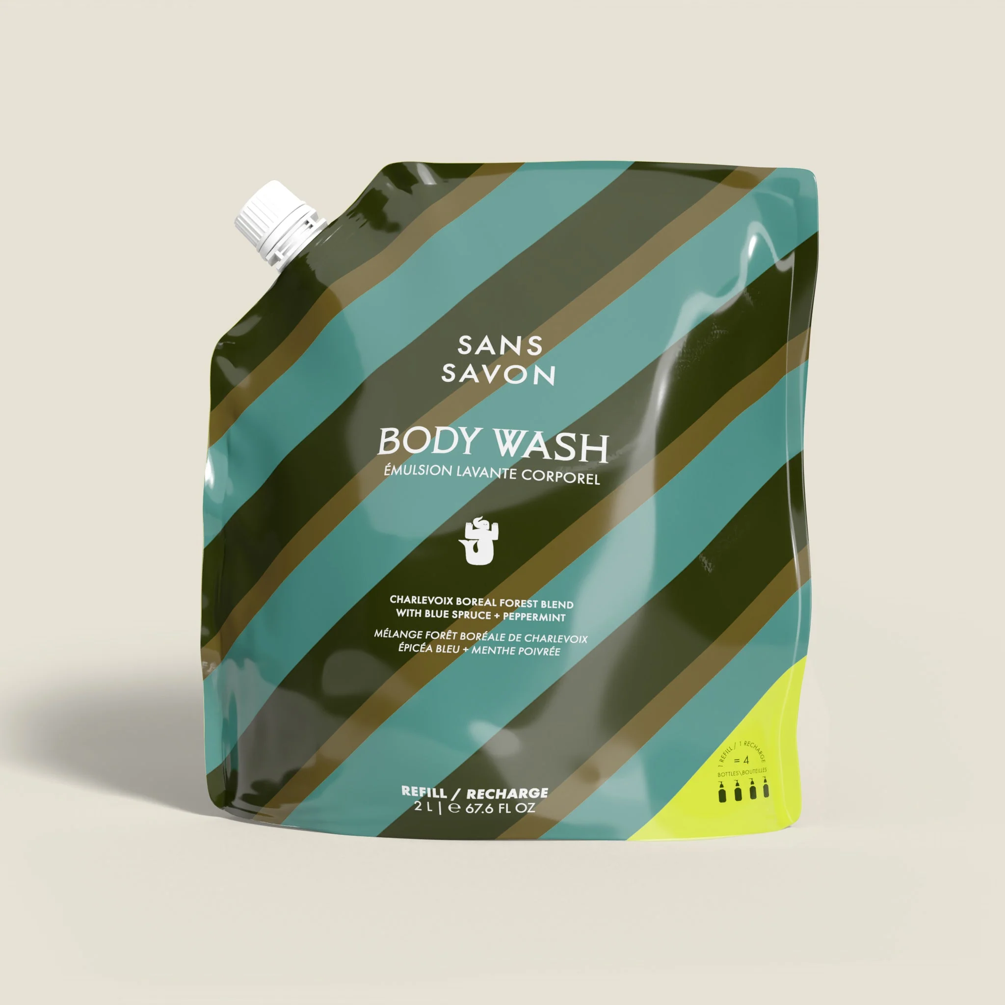 Sans Savon Body Wash Refill Charlevoix Boreal Forest Blend - Image 4