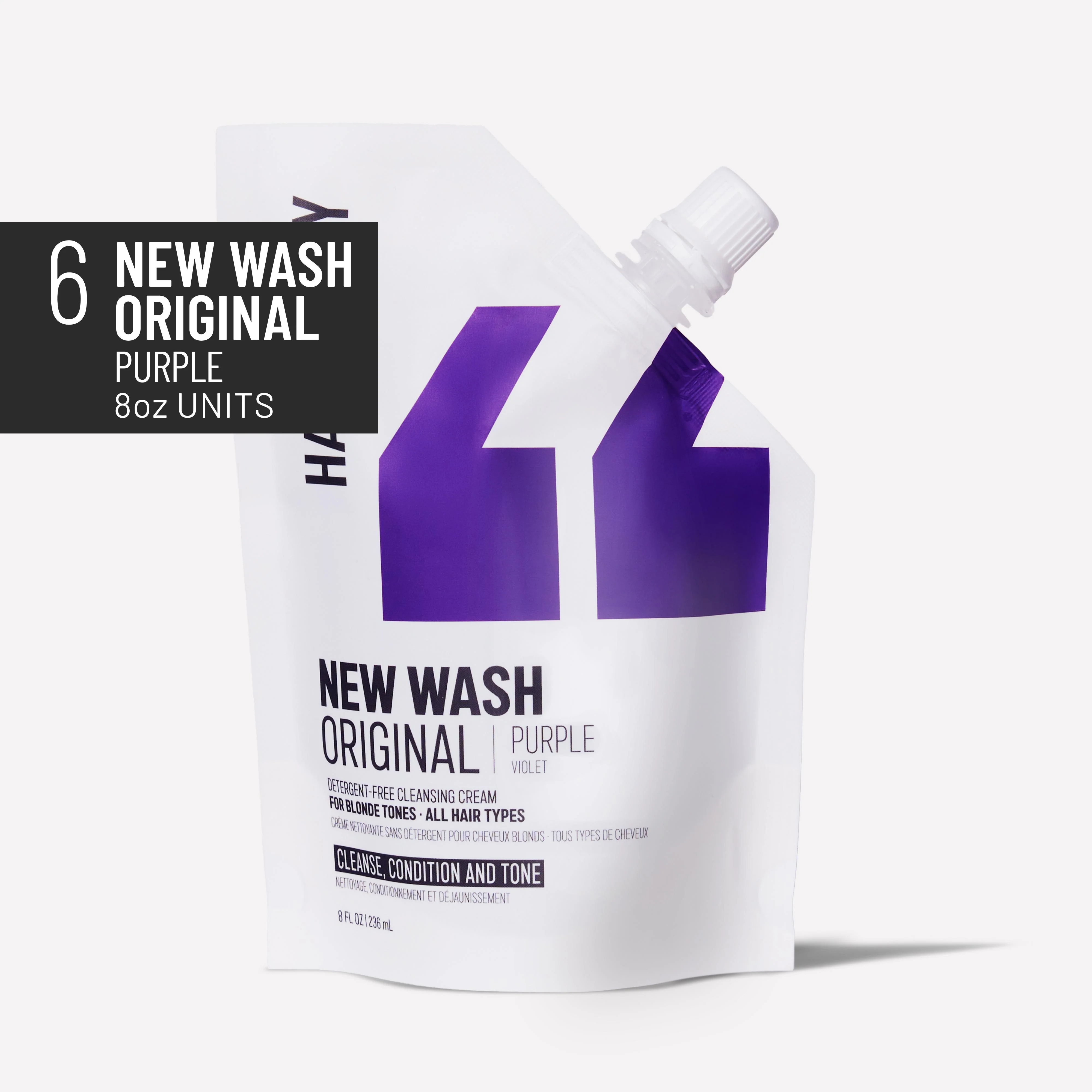 WS New Wash Original Purple 8oz Refill Case (6)